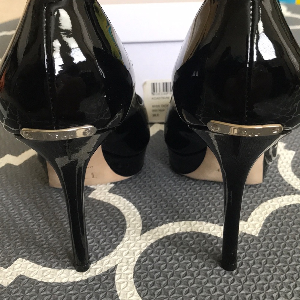 Dior black patent peep toe 38.5 - Picture 2 of 4